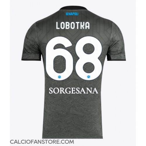 Maglia Calcio SSC Napoli Stanislav Lobotka #68 Terza Divisa 2024-25 Manica Corta